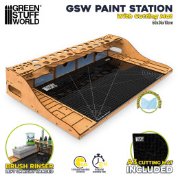 Station peinture avec Tapis de Découpe | Établi de peinture