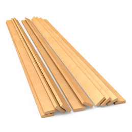 Liston Plano Madera de Tilo 8x250mm