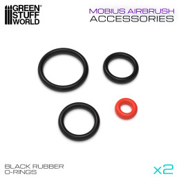 Mobius Airbrush Black O-Rings by Gaahleri