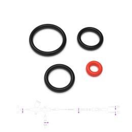 Schwarze O-Ringe für Mobius-Airbrush von Gaahleri