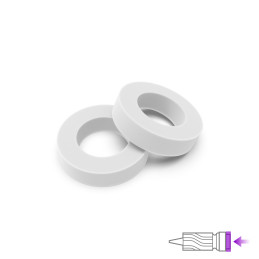 White O-Rings for Nozzle for Mobius Airbrush by Gaahleri