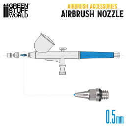 Airbrush Nozzle 0.5mm | Airbrushing