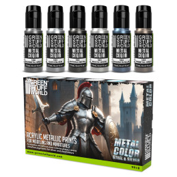 Metallic Paints Set - Silver | Metallic Paints