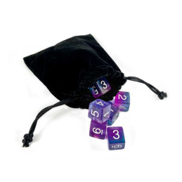 Bolsa de Terciopelo Negra Cajas y Bolsas