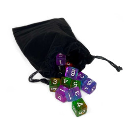 LARGE Velvet Black Pouch with Drawstrings