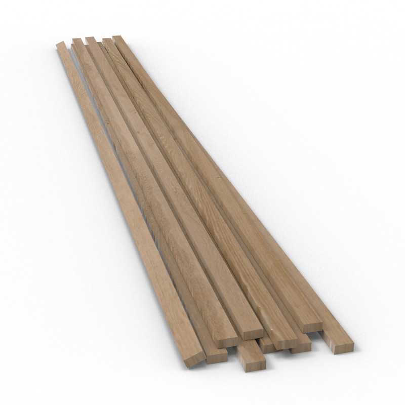 Liston Plano Madera de Haya 4x250mm Perfiles de madera
