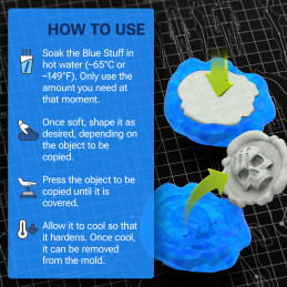 Plastique Blue Stuff 8 barres | BLUE STUFF réutilisable