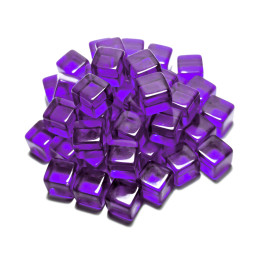 Purple Cubes 10mm Gaming Tokens and Meeples