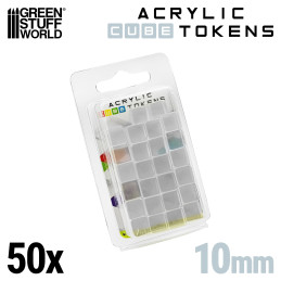 Gaming Tokens - Transparent Cubes 10mm | Gaming Tokens and Meeples