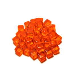 Token Cubos - Naranja 8mm Tokens y Fichas de Juegos