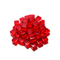 Tokens Cubetti da 8 mm - Rosso | Token e Gettoni da Gioco