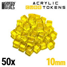 Jetons Cubes Jaunes | Jetons et Meeples de jeu de société