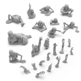 Auferstandene Zombies 1:48 | Zombie miniatures aus Kunstharz