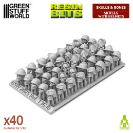 Skulls with Helmets 1:48 | Trench Crusade and Warhammer compatible