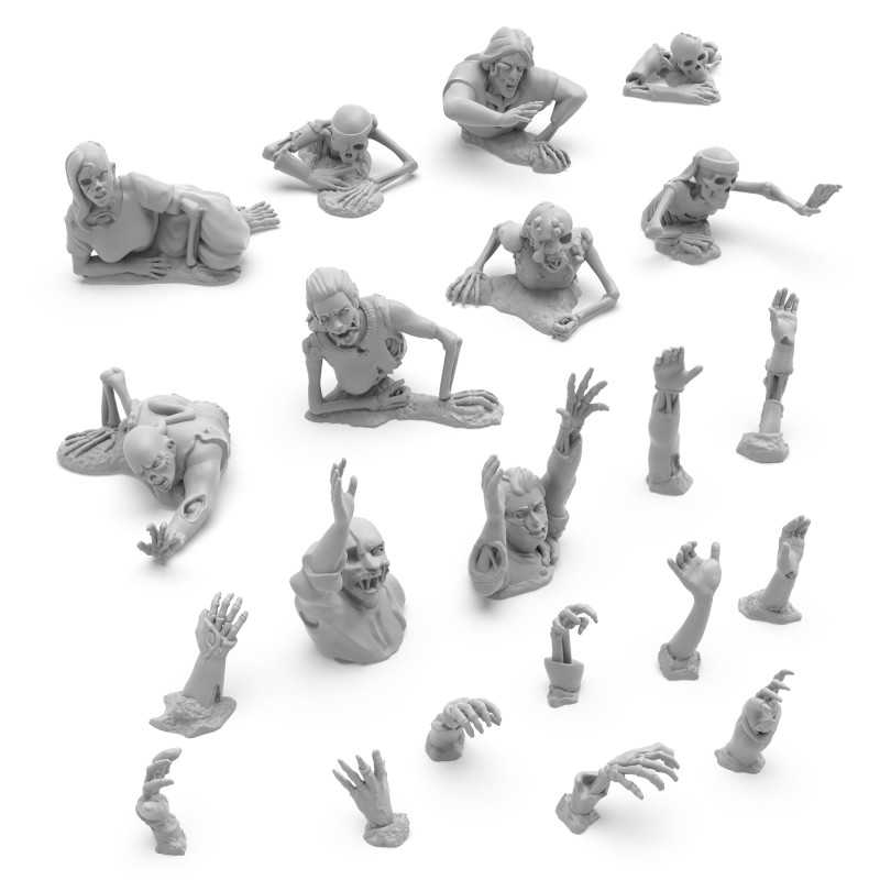Dead Rising Zombies 1:35 | Zombie miniatures for dioramas Dead Rising Zombies 1:35 | Zombie miniatures for dioramas