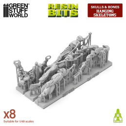 Tote Skelette 1:48 | Hängende Dungeon-Skelette
