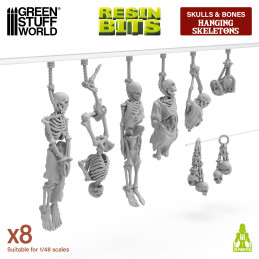 Tote Skelette 1:48 | Hängende Dungeon-Skelette