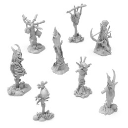 Tótems siniestros con calaveras 1:48-1:35 | Tótems demoniacos