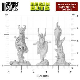 Tótems siniestros con calaveras 1:48-1:35 | Tótems demoniacos