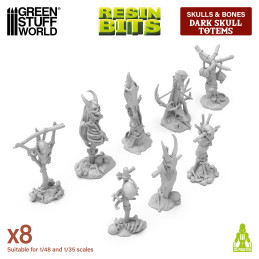 Totem sinistri con teschi 1:48-1:35 | Totem demoniaci