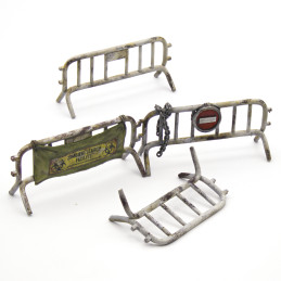 Metal Barricades | Steel Barricades printed in 3D for miniatures and Wargames
