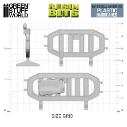 Transenne in plastica in resina stampata in 3d per miniature e Wargames