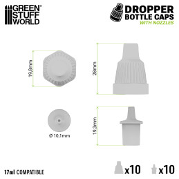 Standard nozzles and caps