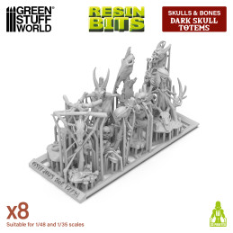 Totem sinistri con teschi 1:48-1:35 | Totem demoniaci