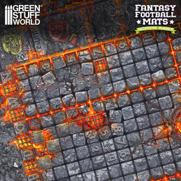 Tapis néoprène Fantasy Football compatible avec Blood Bowl 2e édition | tapis Blood Bowl compatible
