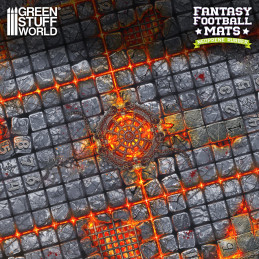 Fantasy Football Neoprene Mat compatible with Blood Bowl 2nd edition | Blood Bowl compatible