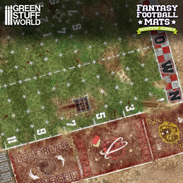 Tapis néoprène Fantasy Football - Bloodgrass Pitch | Blood Bowl compatible