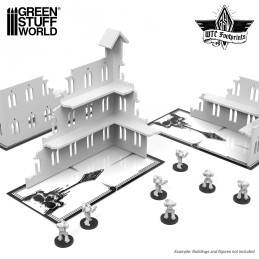 Set de Glasspack Footprints transparentes con Craneos - 10 Edición compatibles con Warhammer 40k | 40k Footprints