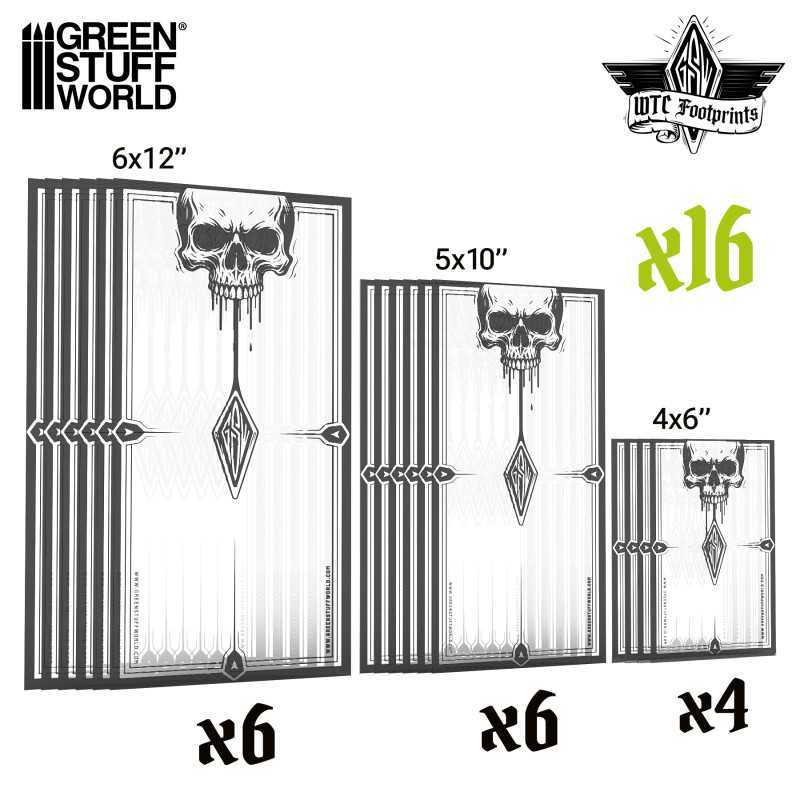 Set di trasparenti Glasspack Footprints WTC - 10a edizione compatibili con Warhammer 40 000 | 40k Footprints Set di trasparenti Glasspack Footprints WTC - 10a edizione compatibili con Warhammer 40 000 | 40k Footprints
