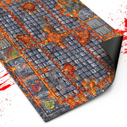 Fantasy-Football-Neoprenmatte kompatibel mit Blood Bowl 2. Auflage | Blood Bowl kompatibel