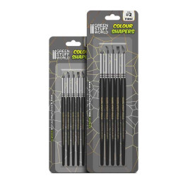 Pinceau Silicone - Colour Shapers TAILLE 0 et 2 - 10 pinceaux - NOIR FERME | Pinceaux en Silicone