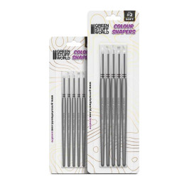 Colour Shapers Brushes COMBO 0 and 2 - WHITE SOFT | Silicone Tools