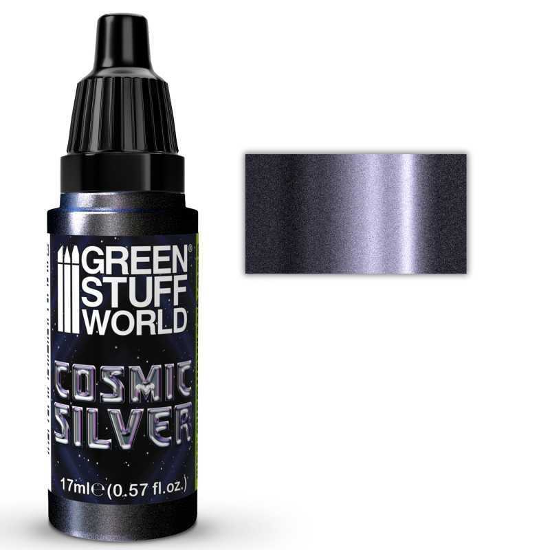Silver metallic paint for decorating your figures and dioramas. | Cosmic Silver Effect Paint