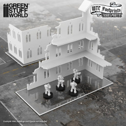 WTC Einfache Gelände-Footprint aus Glasspack kompatible mit Warhammer 40k