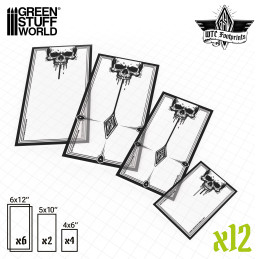 transparenten WTC Glasspack Footprints set kompatibel mit Warhammer 40k | 40k Footprints transparenten WTC Glasspack Footprints set kompatibel mit Warhammer 40k | 40k Footprints