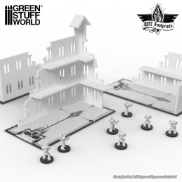Set de Glasspack Footprints Craneos transparentes - 10 Edición compatibles con Warhammer 40k | 40k Footprints