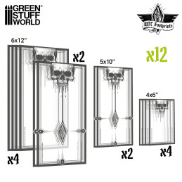 transparenten WTC Glasspack Footprints set kompatibel mit Warhammer 40k | 40k Footprints transparenten WTC Glasspack Footprints set kompatibel mit Warhammer 40k | 40k Footprints