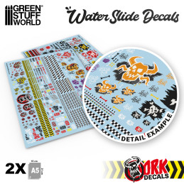Decals ad acqua Orchi | Decalcomanie con simboli Ork