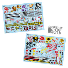 Decals ad acqua Orchi | Decalcomanie con simboli Ork