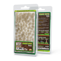 Touffes d'herbe - Tuft 6mm - Blanc Hiver