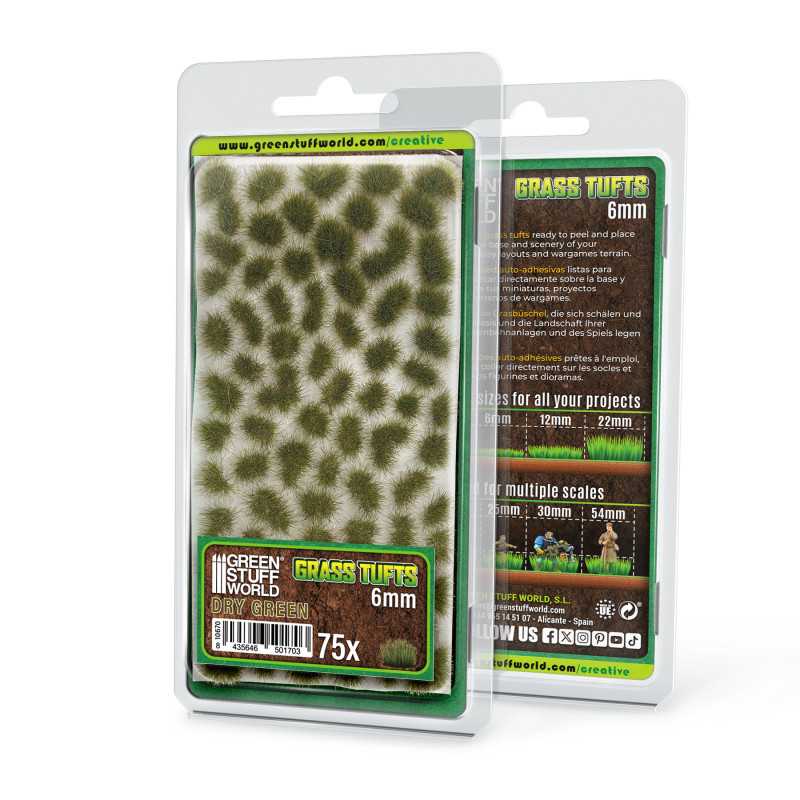 Ciuffi d'Erba - Tuft 6mm - Verde Secco Ciuffi d'Erba - Tuft 6mm - Verde Secco
