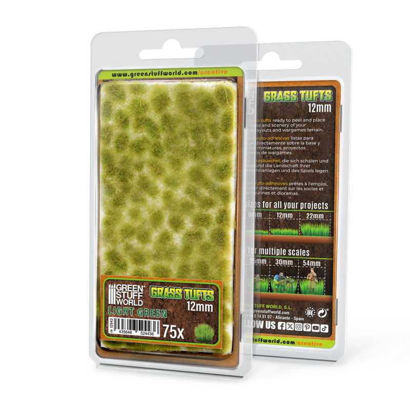 Ciuffi d'Erba - Tuft 12 mm - Verde Chiaro Ciuffi d'Erba - Tuft 12 mm - Verde Chiaro