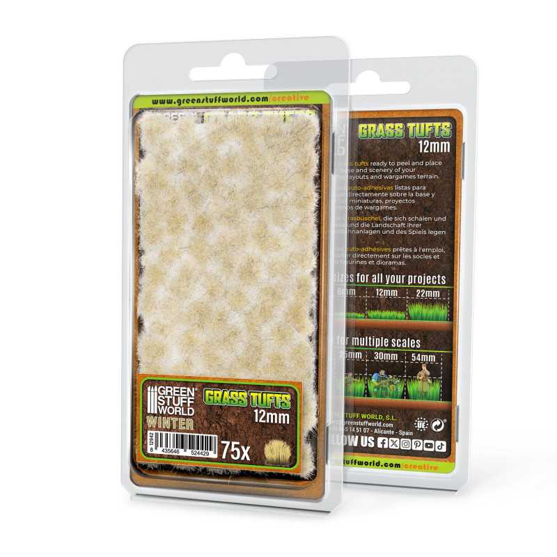 Touffes d'herbe - Tuft 12mm - Blanc Hiver Touffes d'herbe - Tuft 12mm - Blanc Hiver