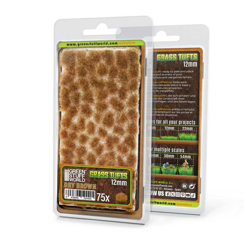 Touffes d'herbe - Tuft 12mm - Brun Sec Touffes d'herbe - Tuft 12mm - Brun Sec