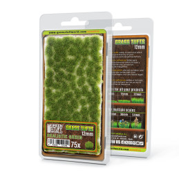 Touffes d'herbe - Tuft 12mm - Vert Réaliste
