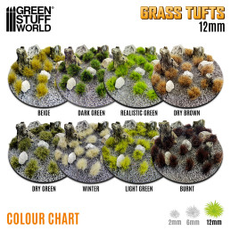Ciuffi d'Erba - Tuft 12 mm - Verde Realistico Ciuffi d'Erba - Tuft 12 mm - Verde Realistico